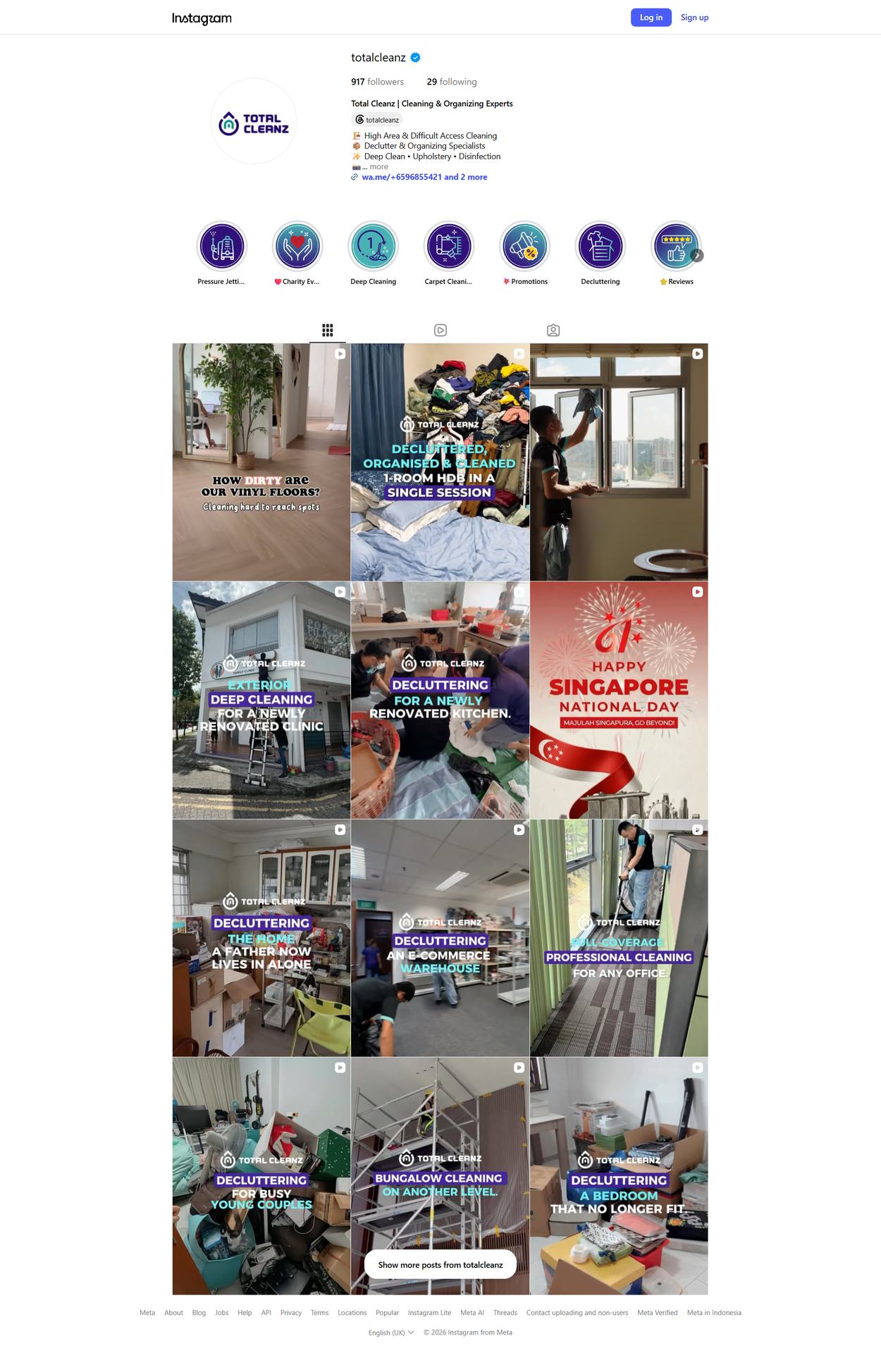 Total Cleanz — Tc Web Social